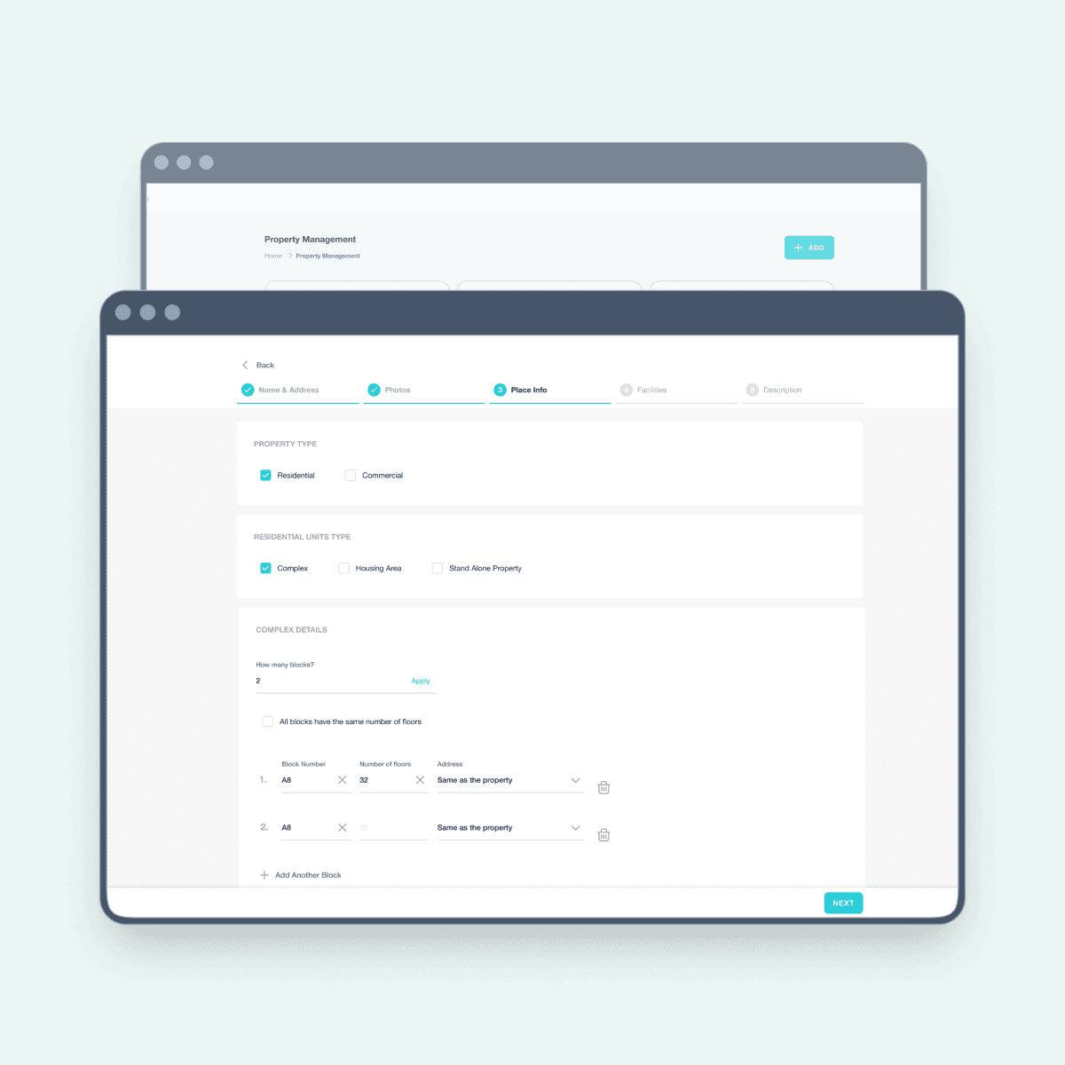 Stays listing workflow