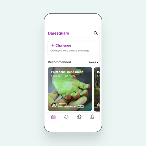 Online challenge app