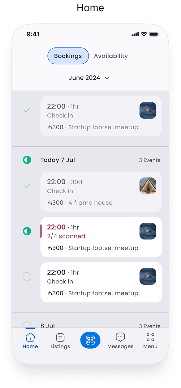 Partner app screen 1
