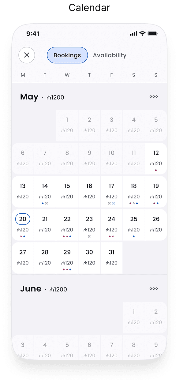 Partner app screen 2