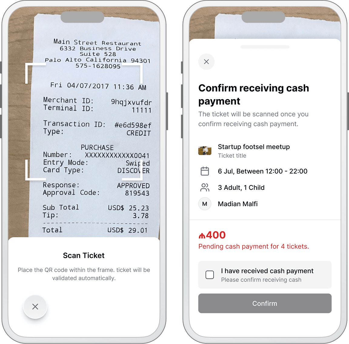 Making cash payments trackable