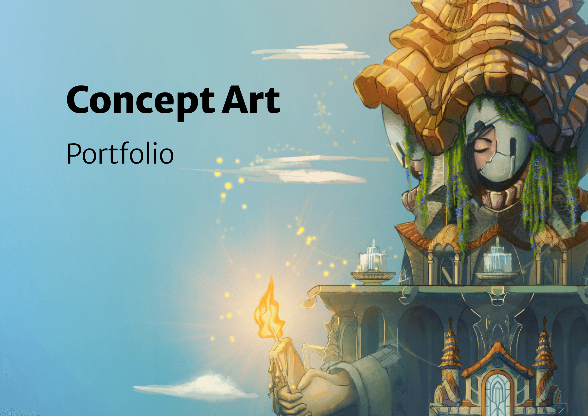 Concept art portfolio cover