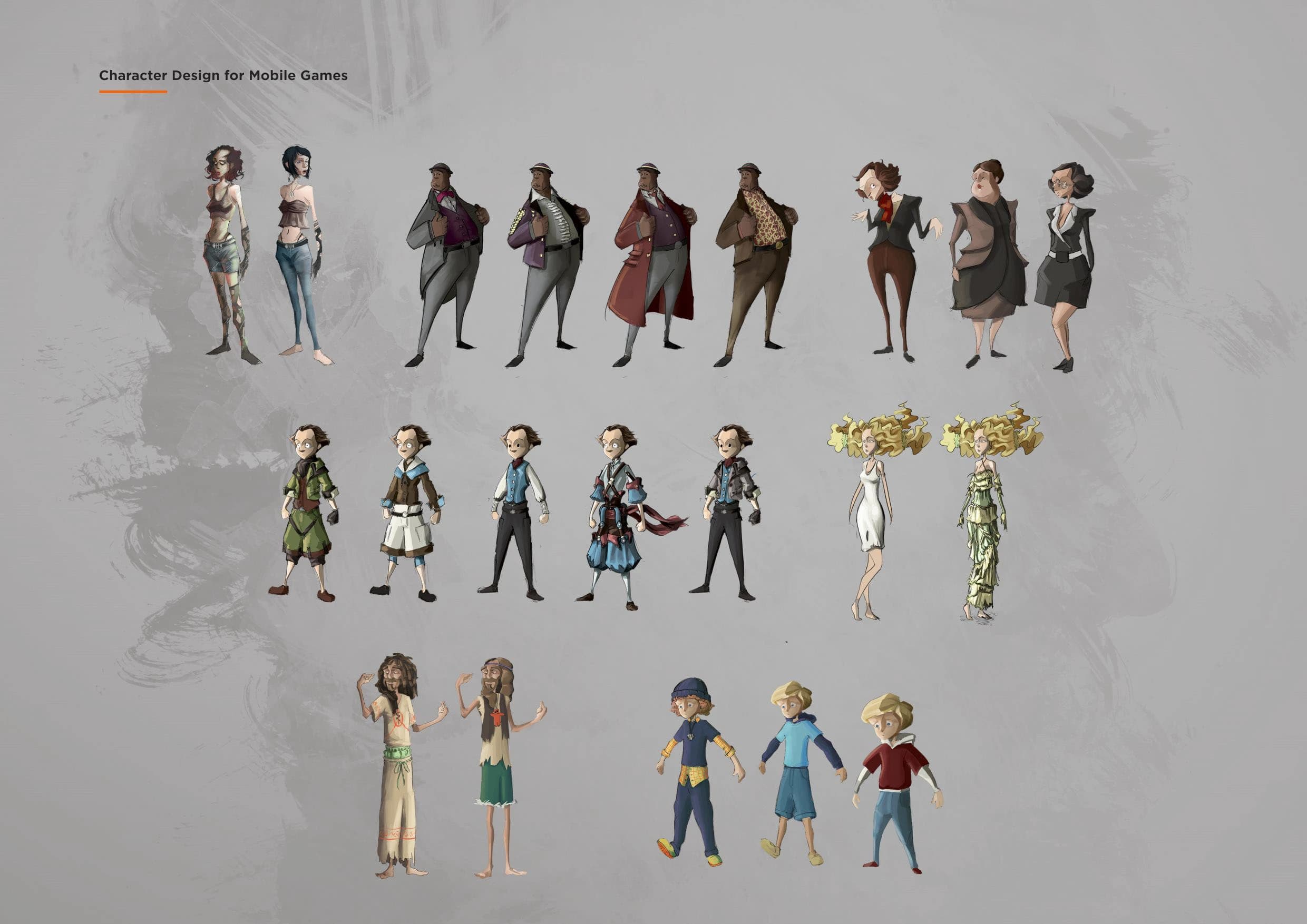 Character design for mobile games