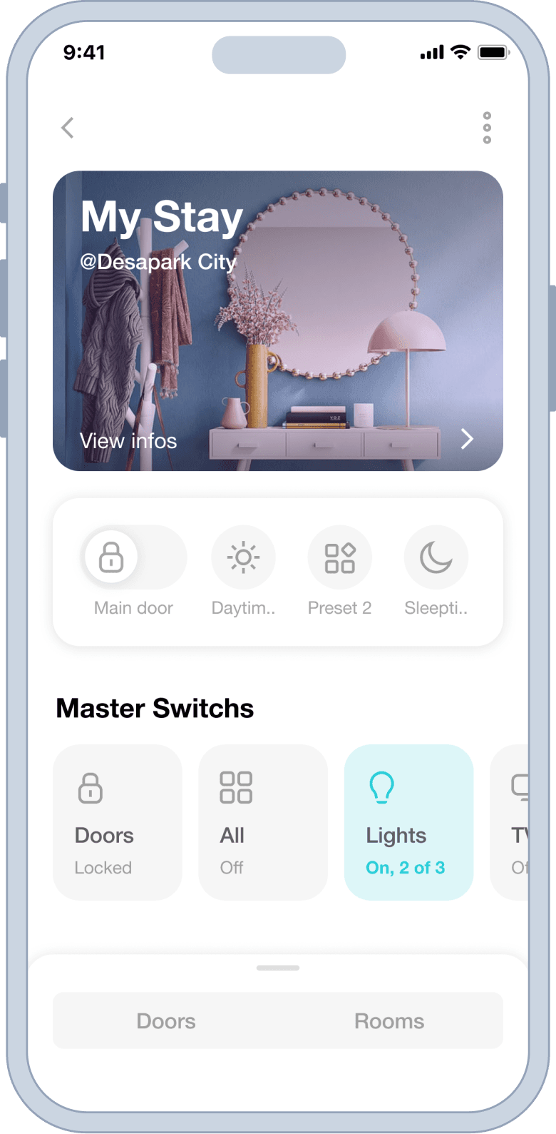 IoT stay dashboard