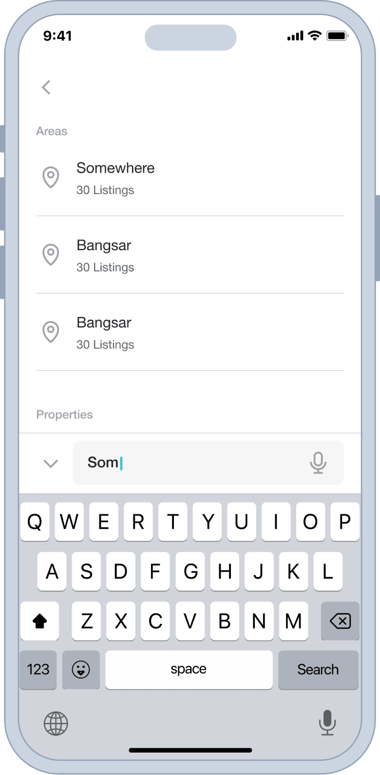 Stay search input