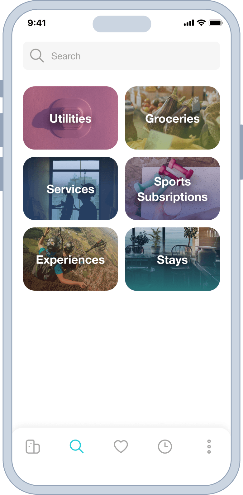 My Stay service categories