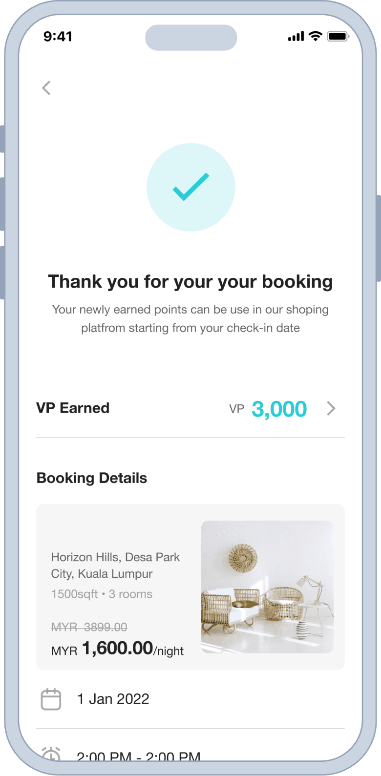 Booking success