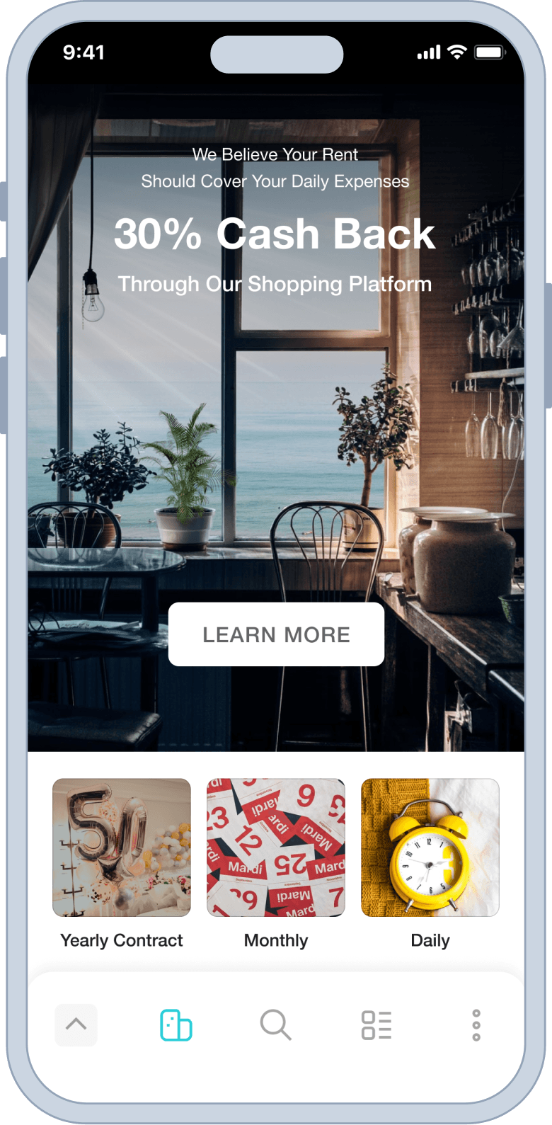 Stay discovery home screen