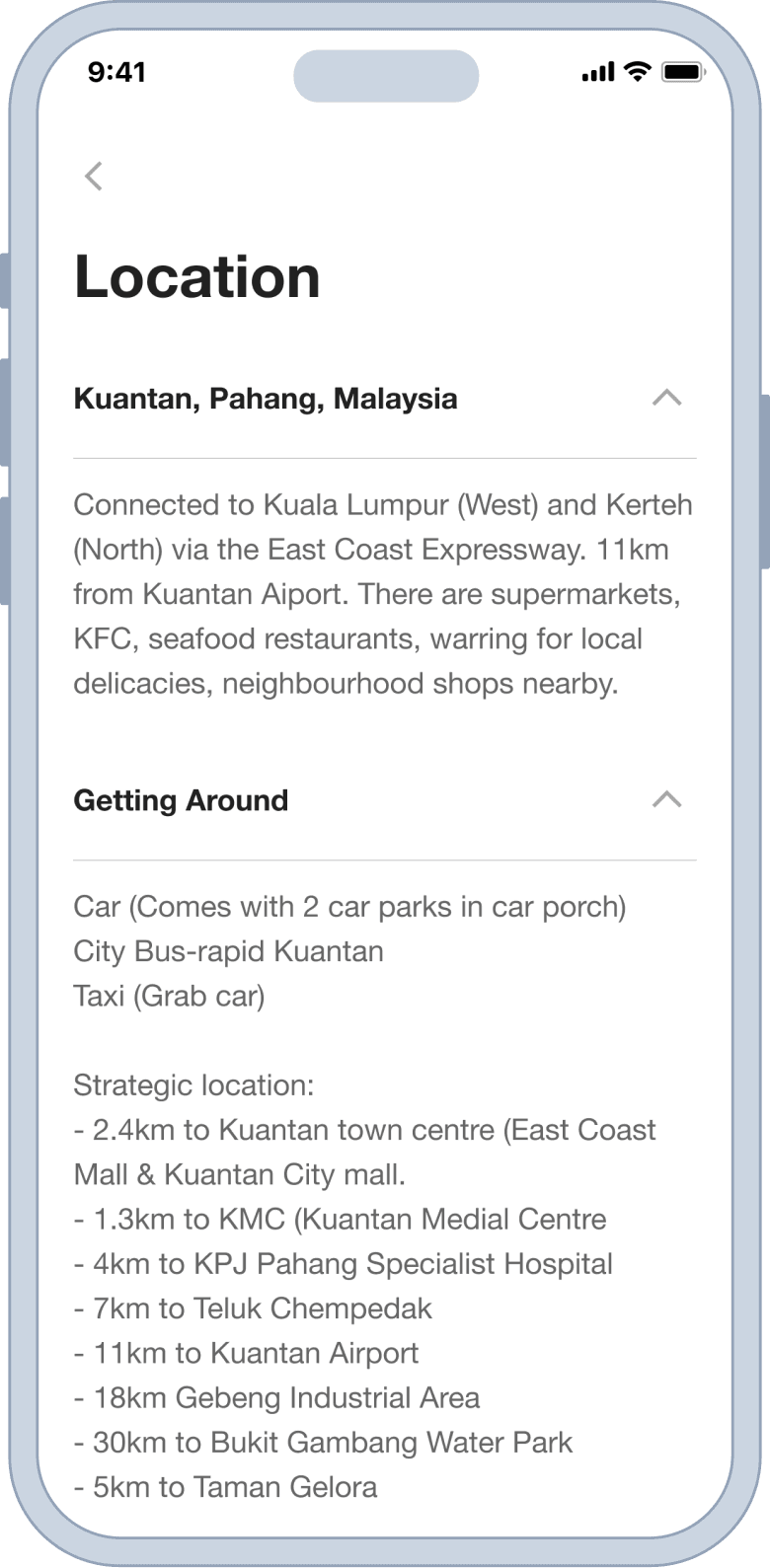 Stay location and getting around
