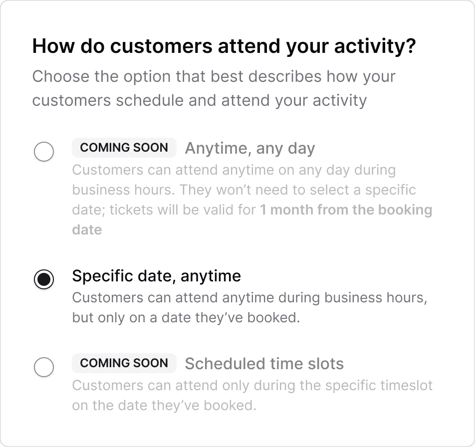 Independent availability configuration for attendance and scheduling