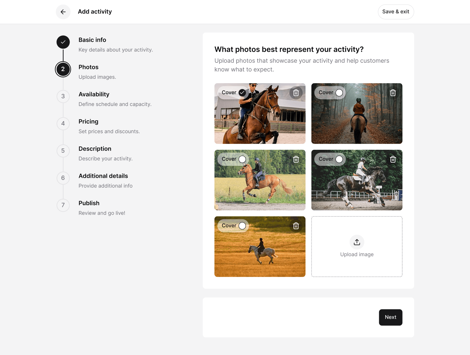 Photos desktop flow