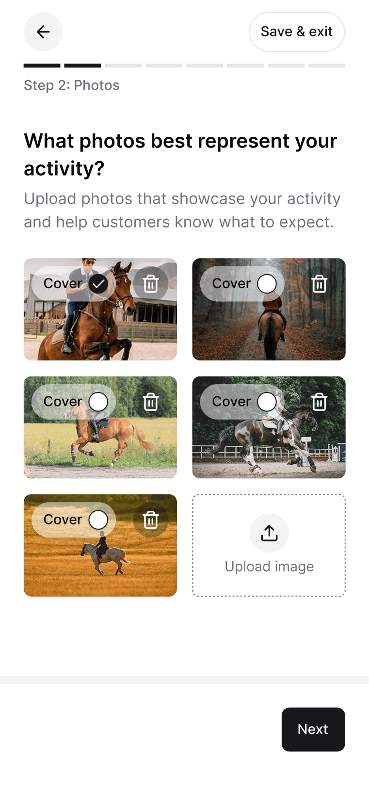 Photos mobile flow